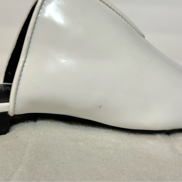 Jeffrey Campbell Womens Mules Cleos White Patent Leather Pointed Toe Size 6 - Picture 7 of 16
